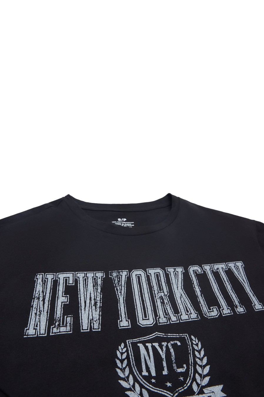 Aux Femmes Aéropostale T-Shirts Graphiques | T-Shirt Boyfriend Graphique Aero New York City Noir