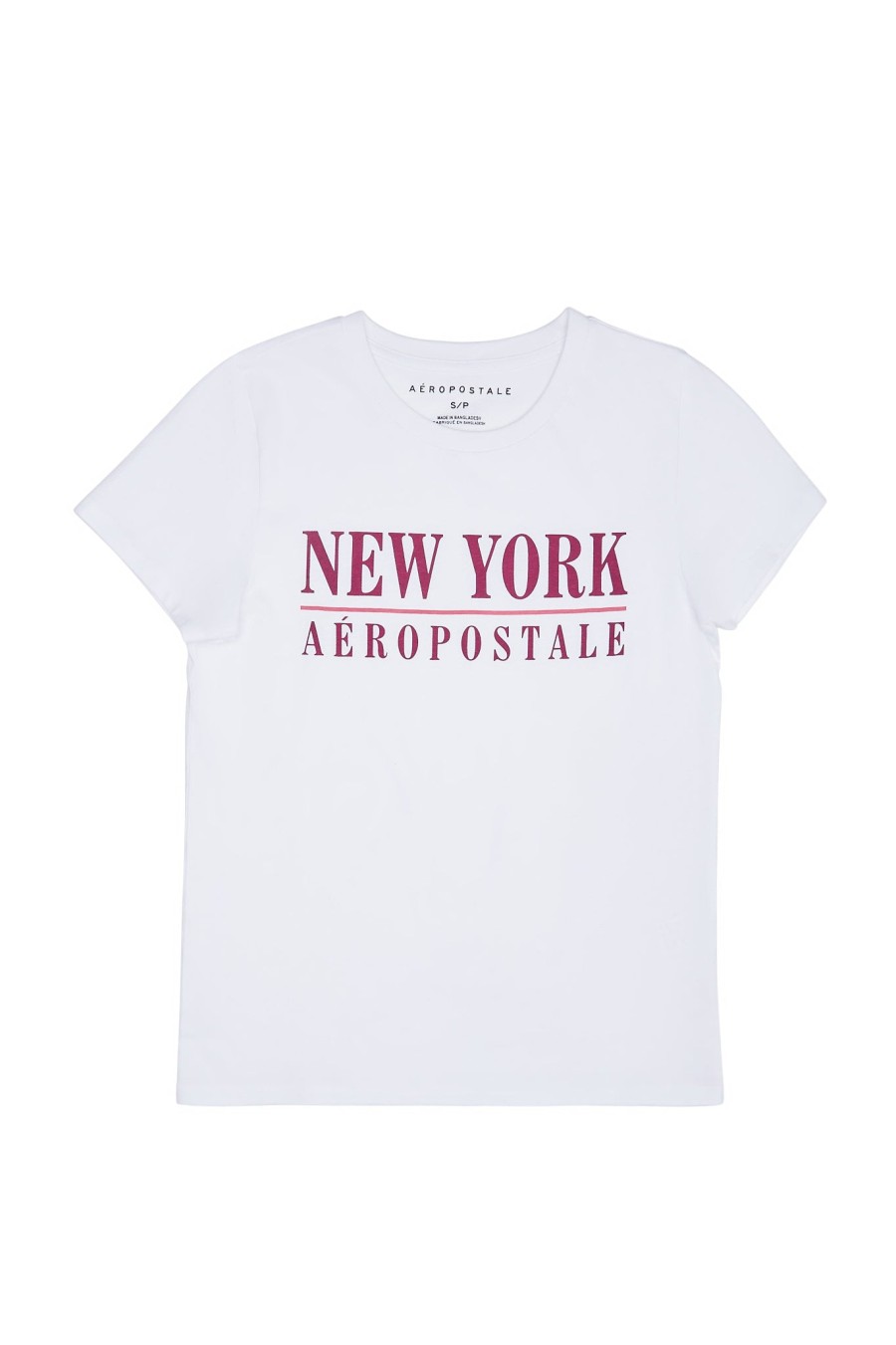 Aux Femmes Aéropostale T-Shirts | T-Shirt Classique Graphique Aeropostale Nyc Blanc