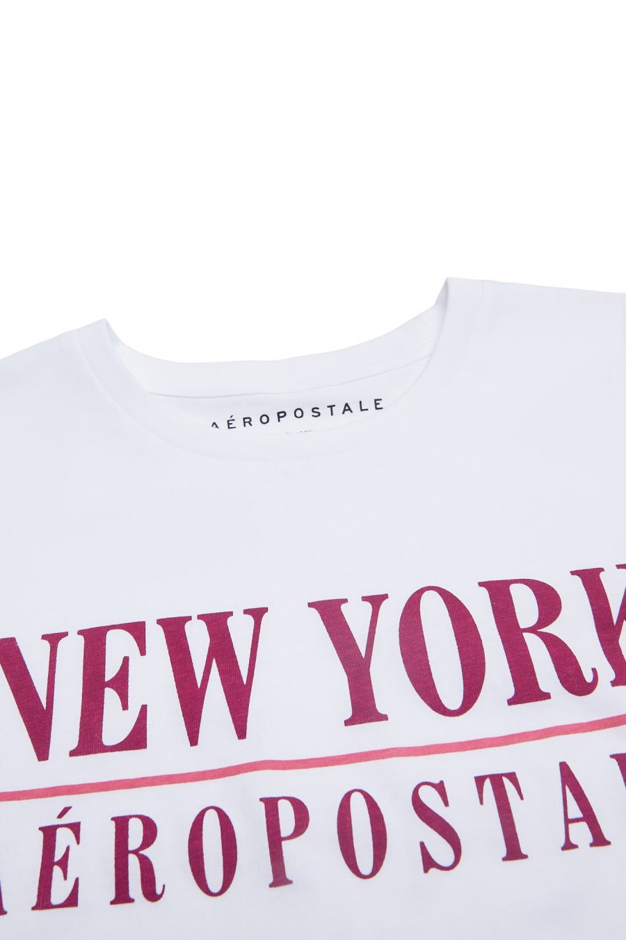 Aux Femmes Aéropostale T-Shirts | T-Shirt Classique Graphique Aeropostale Nyc Blanc