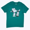 Pour Des Hommes Notes bleues Culture Pop | T-Shirt Graphique De Golf Peanuts Snoopy Vert Chasseur