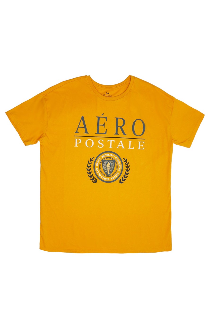 Aux Femmes Aéropostale T-Shirts Graphiques | T-Shirt Petit Ami Graphique Aeropostale Crest Orange