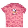 Pour Des Hommes Aéropostale T-Shirts Graphiques | T-Shirt Tie-Dye Graphique Peanuts Snoopy Et Woodstock Corail