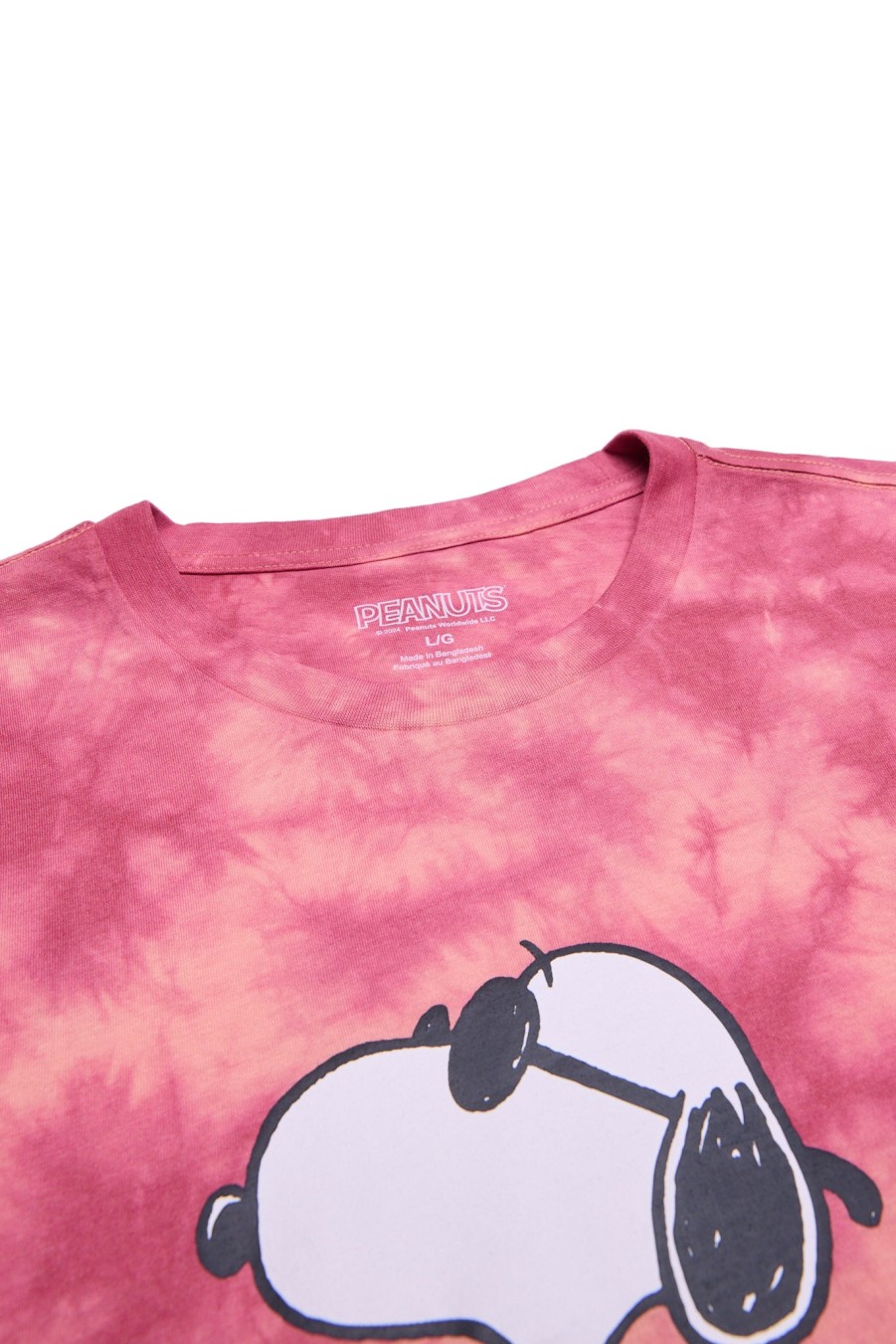 Pour Des Hommes Aéropostale T-Shirts Graphiques | T-Shirt Tie-Dye Graphique Peanuts Snoopy Et Woodstock Corail