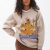 Aux Femmes Aéropostale Culture Pop | Sweat-Shirt Oversize A Col Ras Du Cou Avec Motif Scooby-Doo Sable