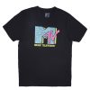 Pour Des Hommes Aéropostale Musique | T-Shirt Graphique Avec Logo Mtv Noir