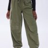 Aux Femmes Aéropostale Cargos + Parachute | Pantalon Parachute Cargo Taille Haute Aero