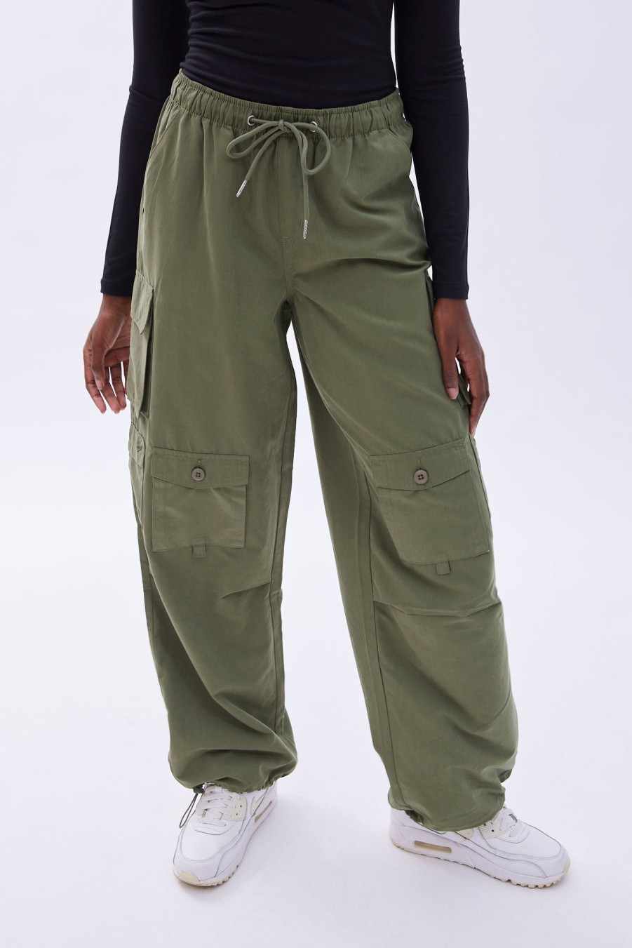 Aux Femmes Aéropostale Cargos + Parachute | Pantalon Parachute Cargo Taille Haute Aero