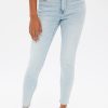 Aux Femmes Aéropostale Jeans | Jegging Aero Tres Extensible A Taille Haute Bleu Denim Clair