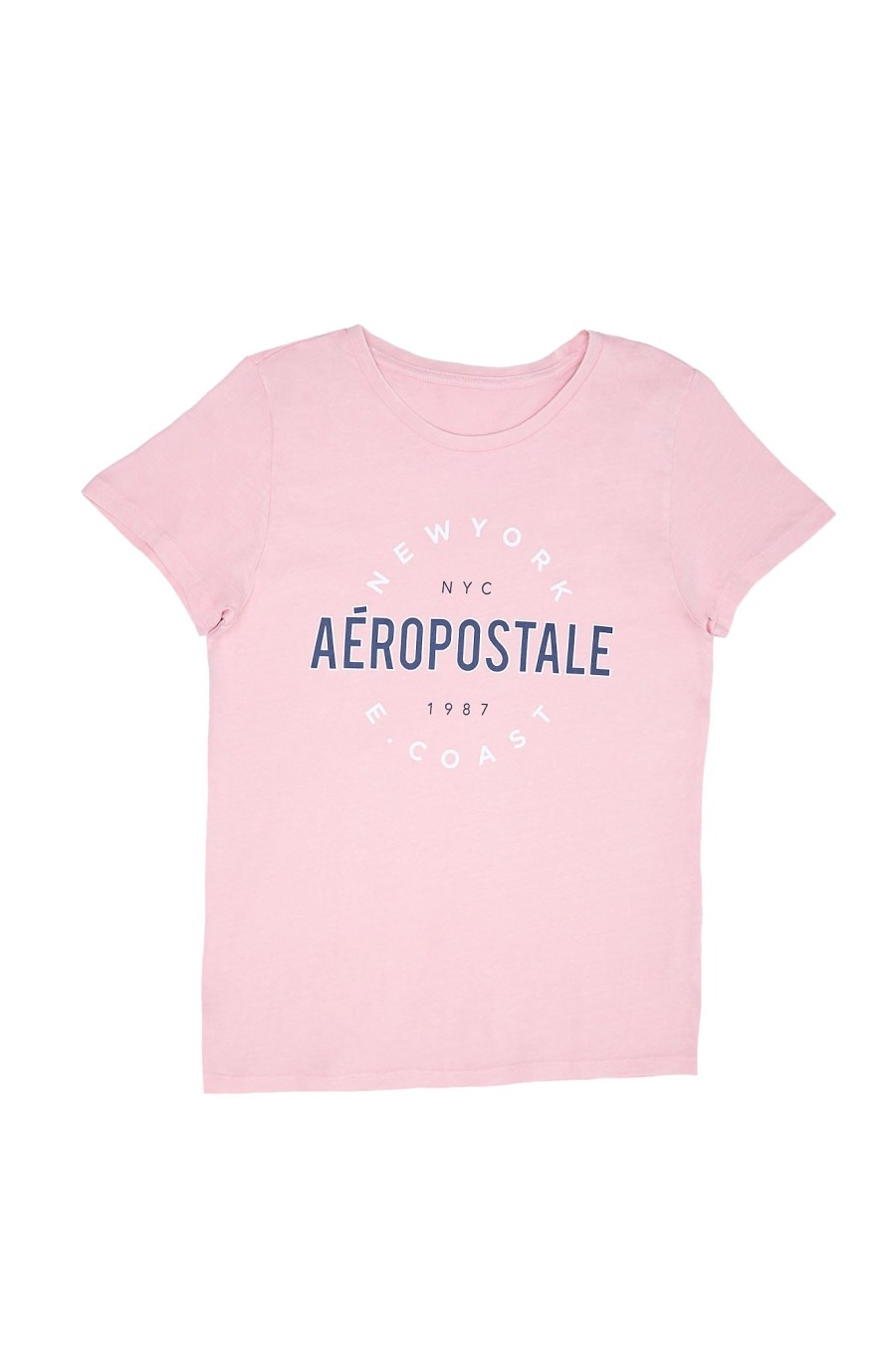 Aux Femmes Aéropostale T-Shirts | Aeropostale Nyc East Coast Graphic T-Shirt Classique Rose