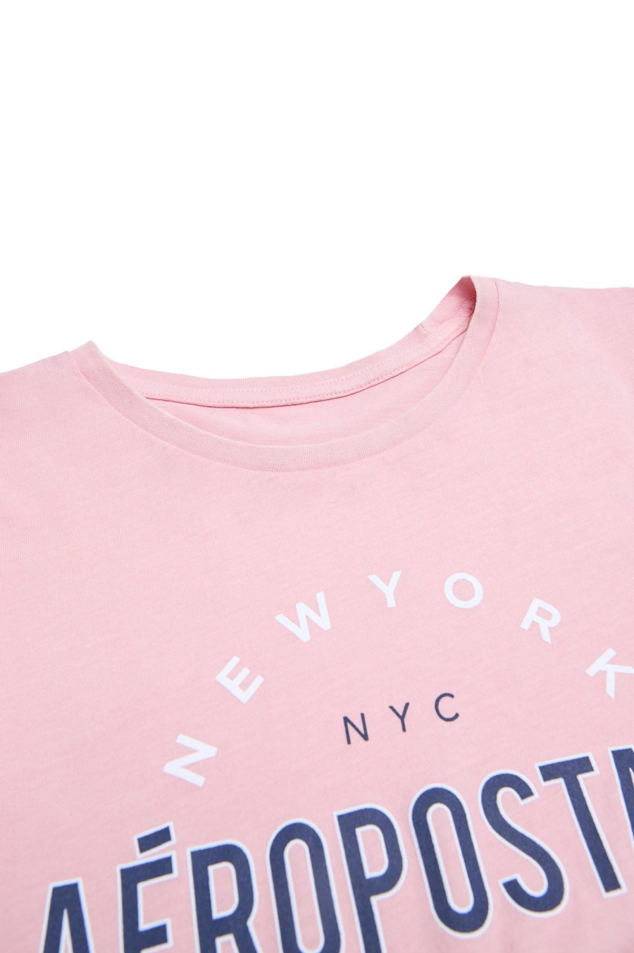 Aux Femmes Aéropostale T-Shirts | Aeropostale Nyc East Coast Graphic T-Shirt Classique Rose