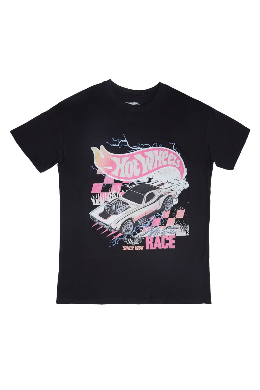 Aux Femmes Aéropostale T-Shirts Graphiques | T-Shirt Decontracte A Graphique Hot Wheels Race Noir