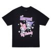 Aux Femmes Aéropostale T-Shirts Graphiques | T-Shirt Decontracte Graphique Kuromi My Melody Noir