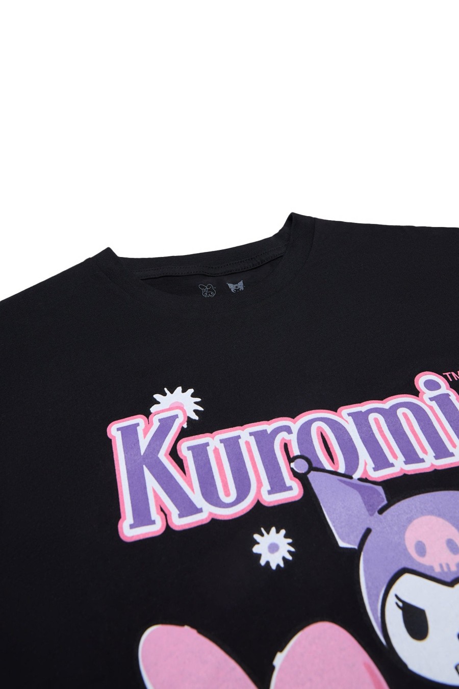 Aux Femmes Aéropostale T-Shirts Graphiques | T-Shirt Decontracte Graphique Kuromi My Melody Noir