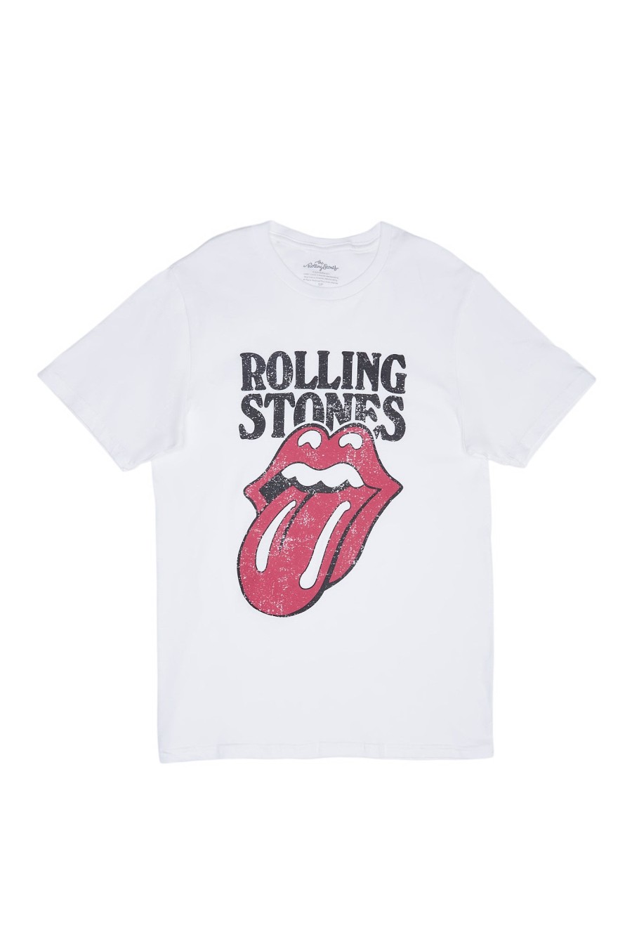 Aux Femmes Aéropostale Musique | T-Shirt Decontracte Graphique Des Rolling Stones Blanc