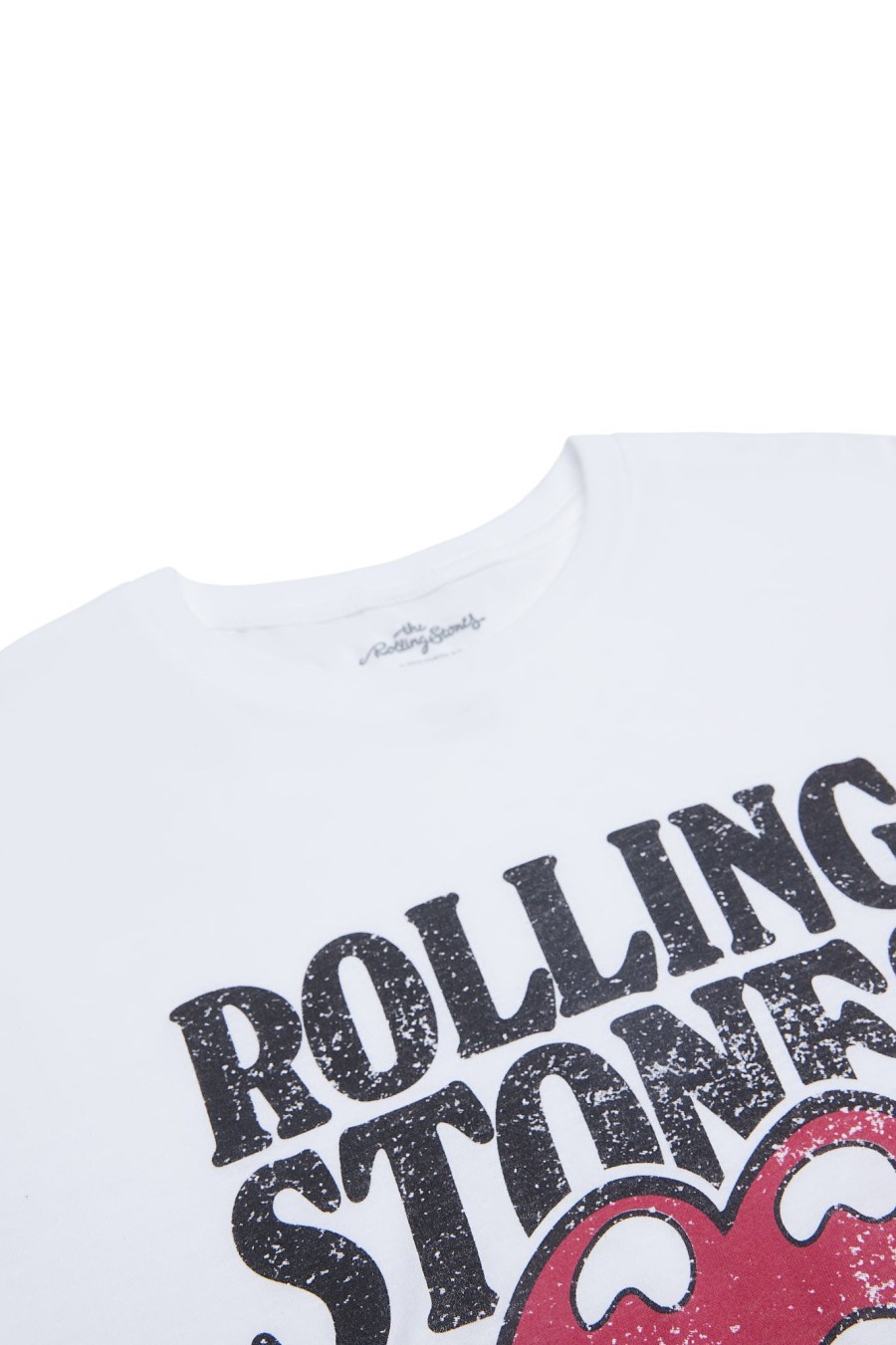 Aux Femmes Aéropostale Musique | T-Shirt Decontracte Graphique Des Rolling Stones Blanc