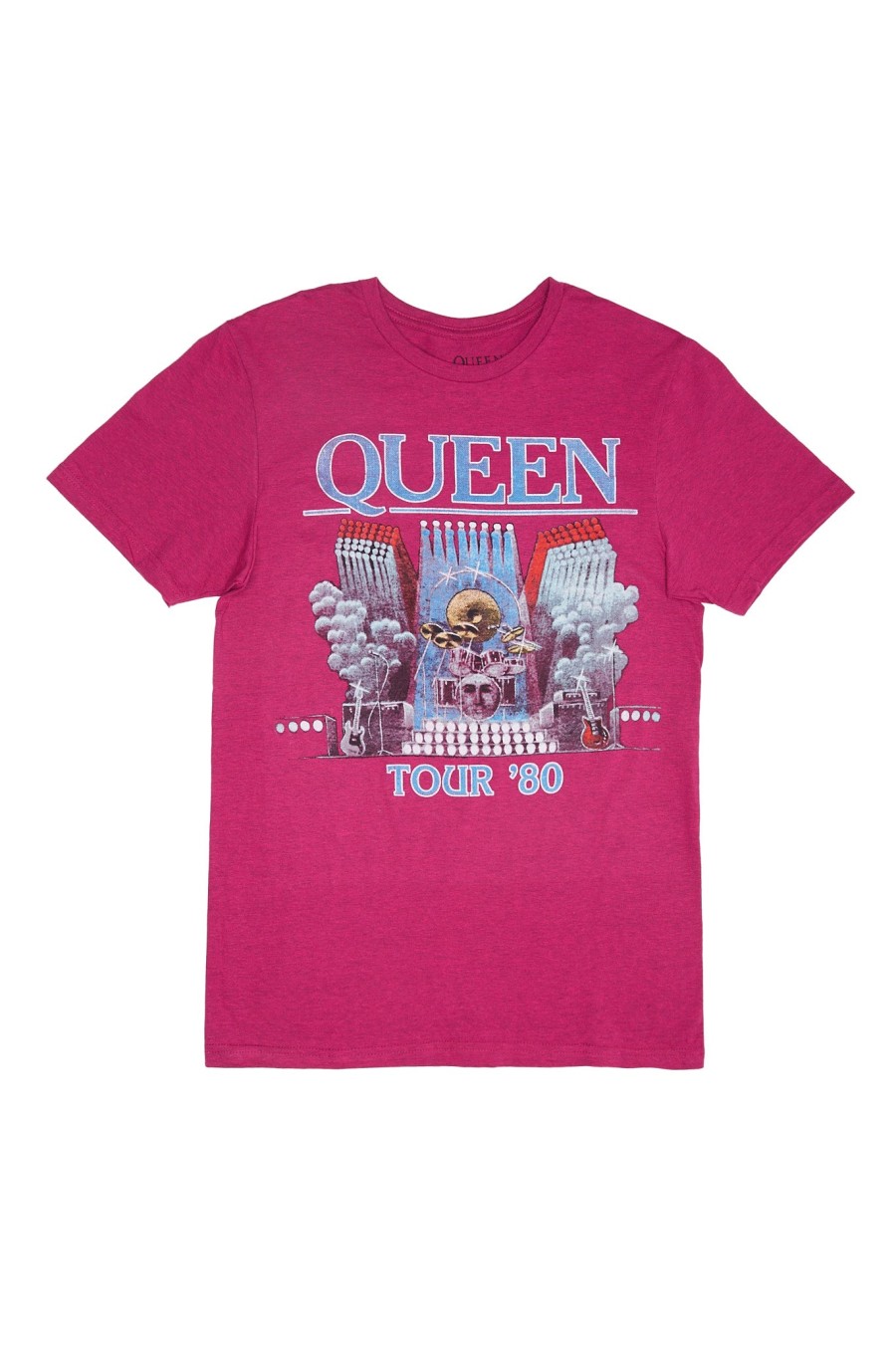 Aux Femmes Aéropostale T-Shirts Graphiques | T-Shirt Decontracte Graphique Queen Tour '80 Fuchsia