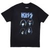 Pour Des Hommes Notes bleues Musique | T-Shirt Graphique Kiss Noir