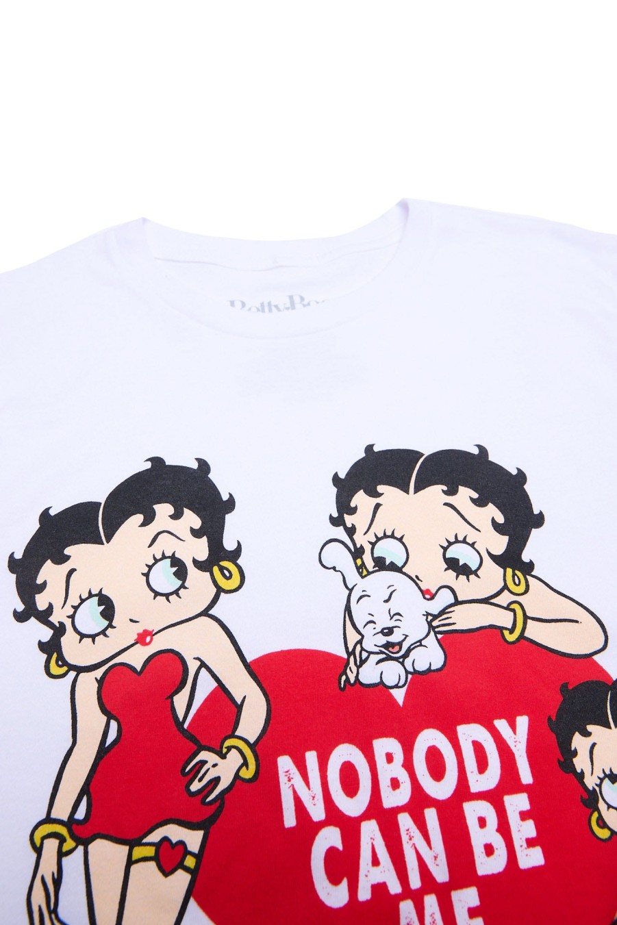 Aux Femmes Notes bleues Culture Pop | Betty Boop Personne Ne Peut Etre Moi T-Shirt Decontracte Graphique Blanc