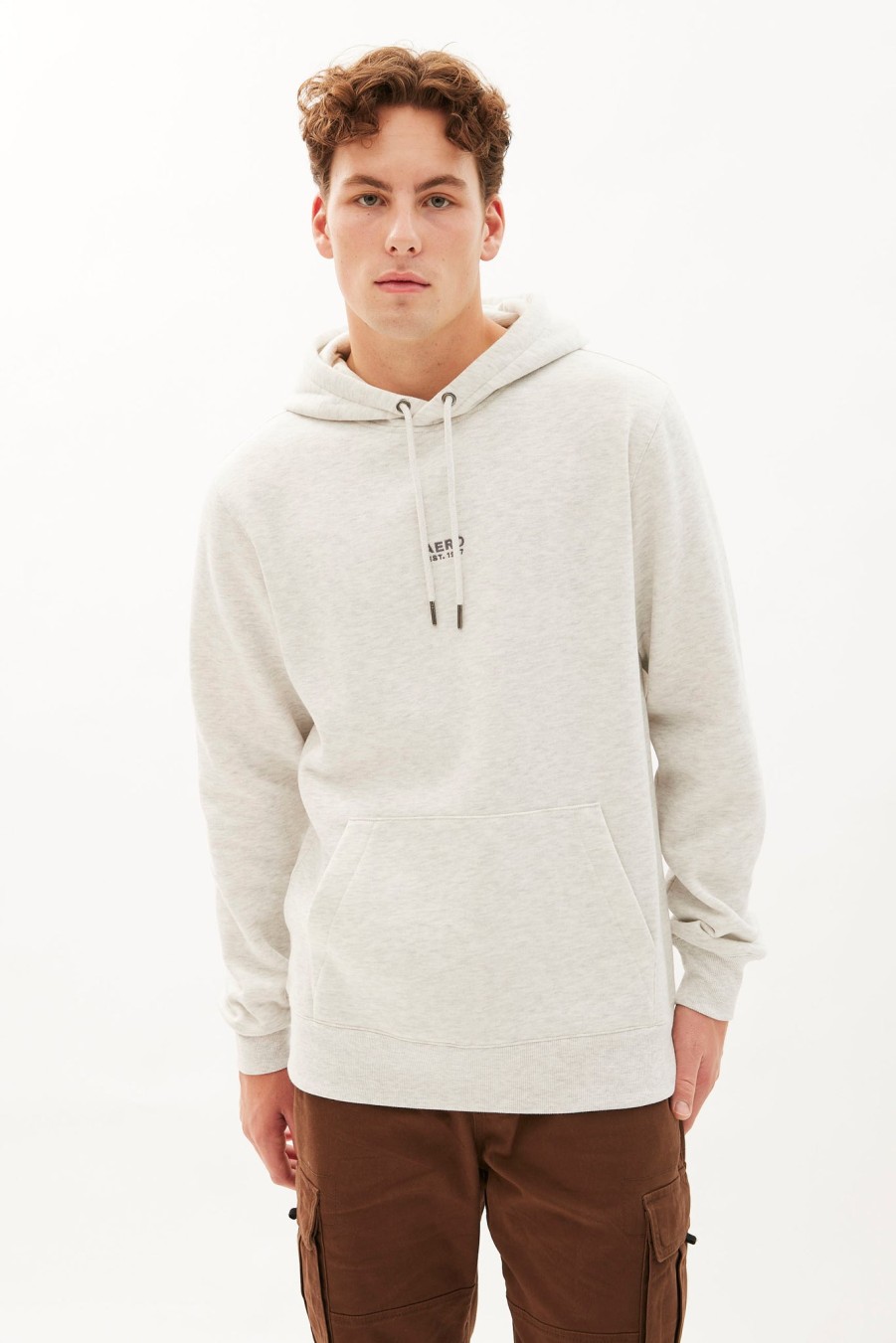 Pour Des Hommes Aéropostale Sweats A Capuche + Sweat-Shirts | Sweat A Capuche En Polaire Brode Aeropostale