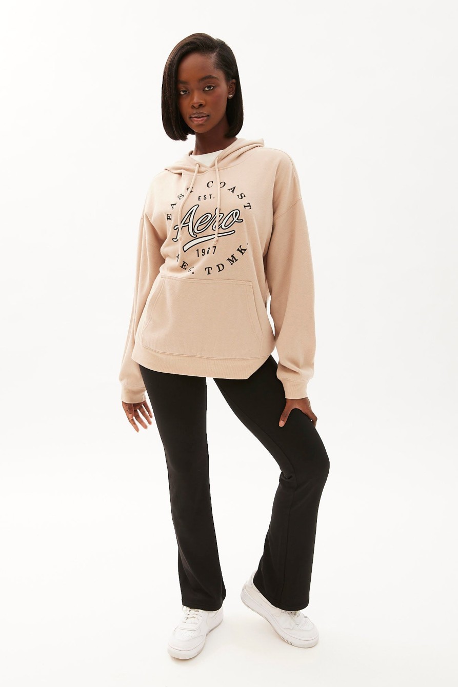 Aux Femmes Aéropostale Sweats A Capuche + Sweat-Shirts | Aero Graphic Boyfriend Sweat A Capuche Epais