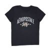 Aux Femmes Aéropostale T-Shirts | Aeropostale Rose Bud Graphic T-Shirt Classique Noir