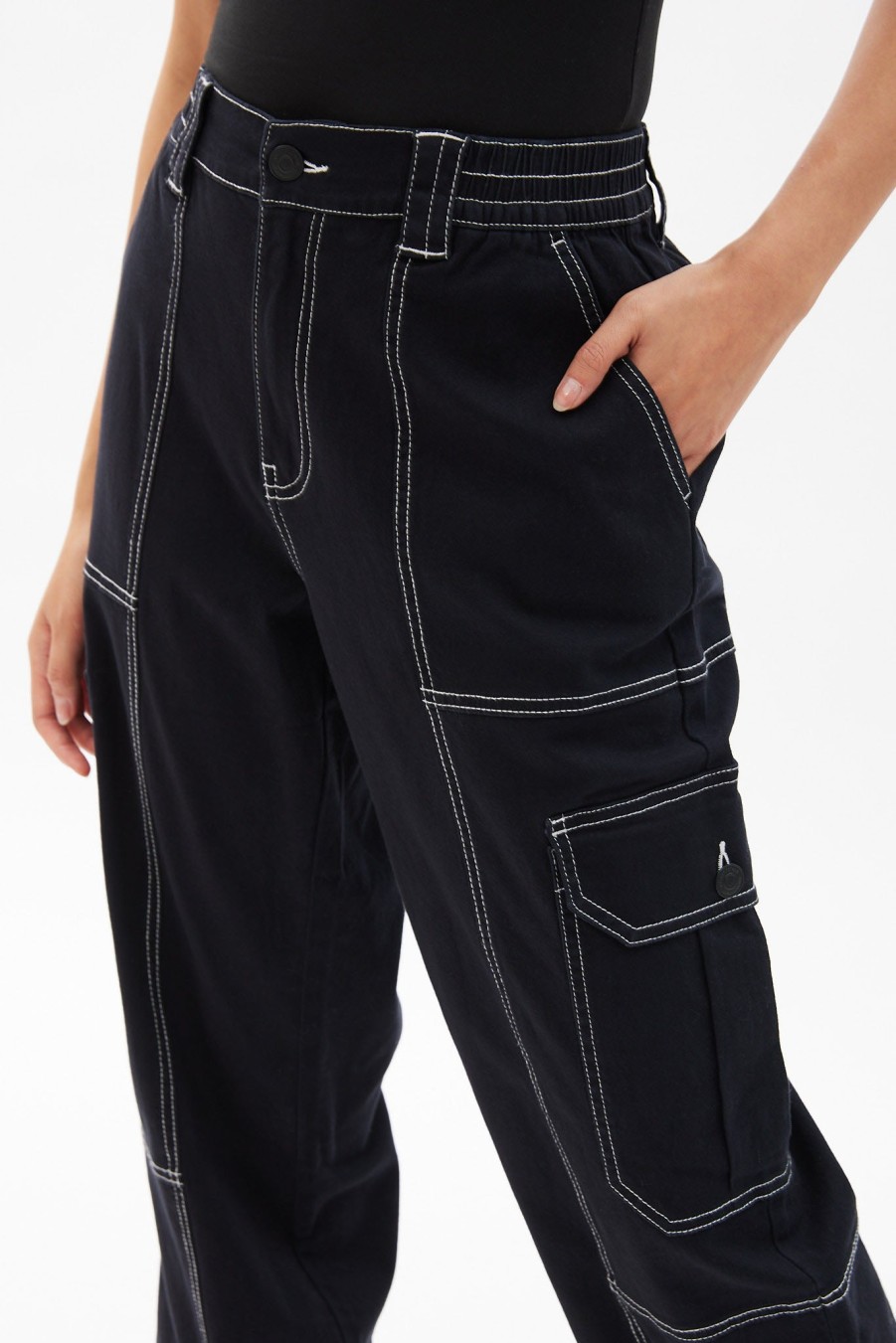 Aux Femmes Aéropostale Cargos + Parachute | Pantalon Cargo Taille Haute A Jambe Large