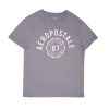 Aux Femmes Aéropostale T-Shirts Graphiques | T-Shirt Boyfriend Graphique Aeropostale 87 New York Gris Fonce