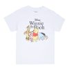 Aux Femmes Notes bleues Culture Pop | Disney Winnie L'Ourson T-Shirt Petit Ami Graphique Blanc