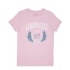 Aux Femmes Aéropostale Aeropostale | Aeropostale 87 T-Shirt Classique Graphique Avec Ecusson Rose