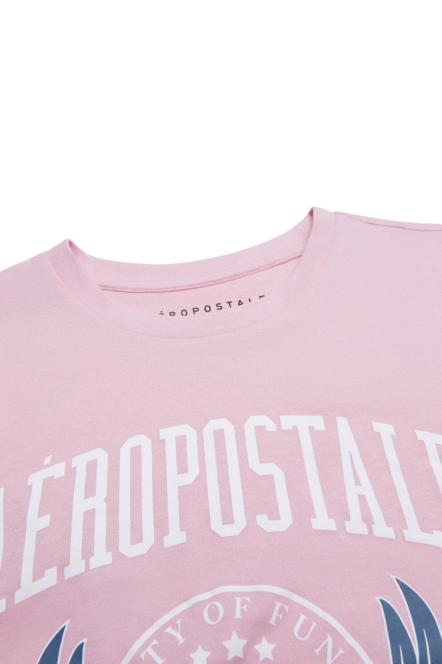 Aux Femmes Aéropostale Aeropostale | Aeropostale 87 T-Shirt Classique Graphique Avec Ecusson Rose