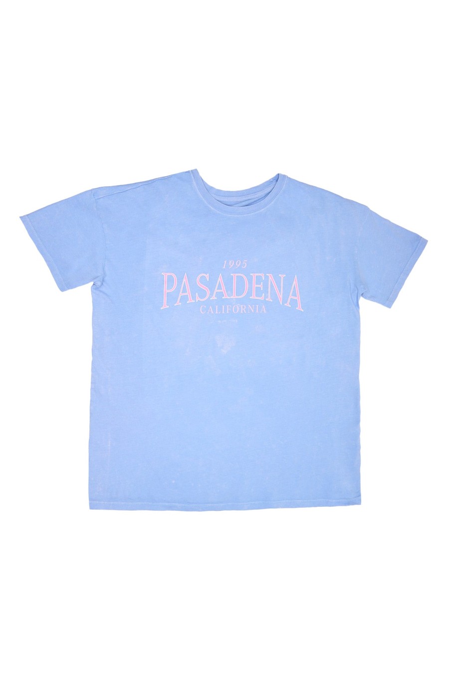 Aux Femmes Notes bleues Destination | T-Shirt Petit Ami Graphique Pasadena California Un Jean Bleu