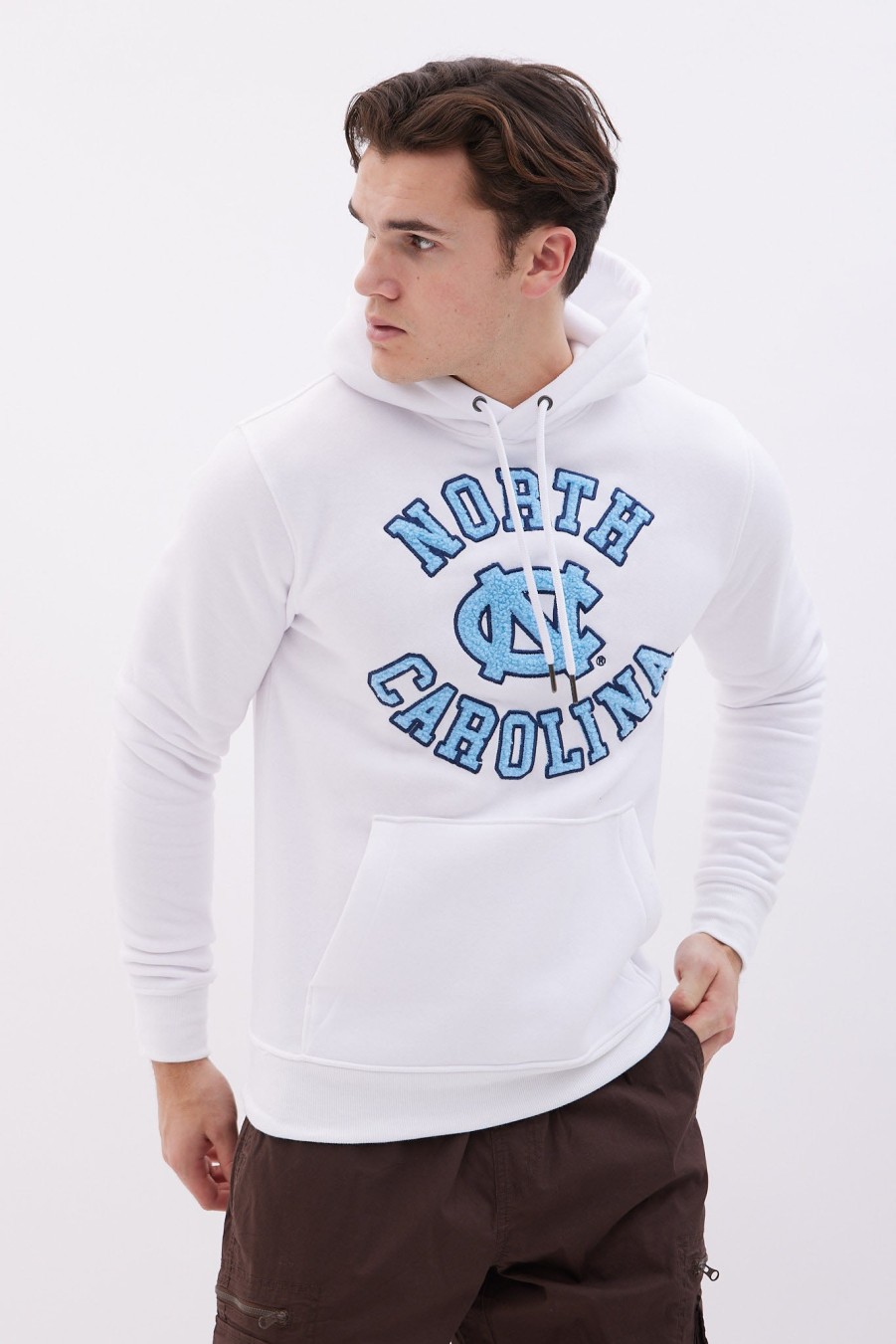 Pour Des Hommes Aéropostale Sweats A Capuche + Sweat-Shirts | Sweat A Capuche Graphique De Caroline Du Nord Blanc