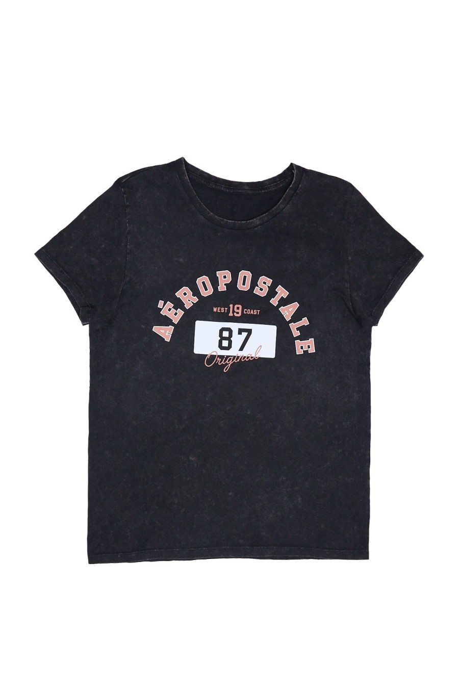 Aux Femmes Aéropostale T-Shirts Graphiques | T-Shirt Classique Graphique Aeropostale Block 87 Mixte