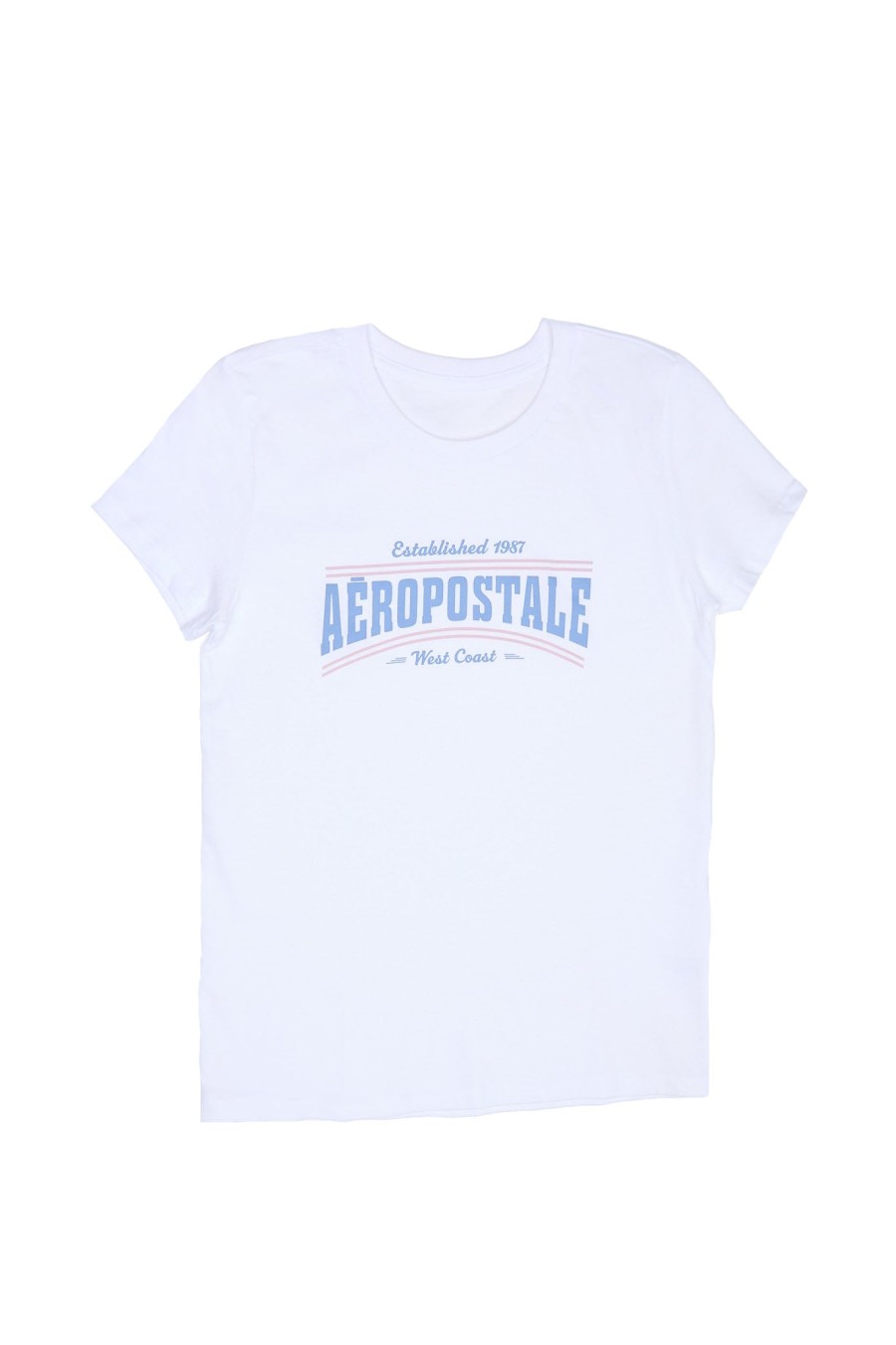 Aux Femmes Aéropostale Aeropostale | T-Shirt Classique Avec Logo De La Boite Aeropostale Blanc