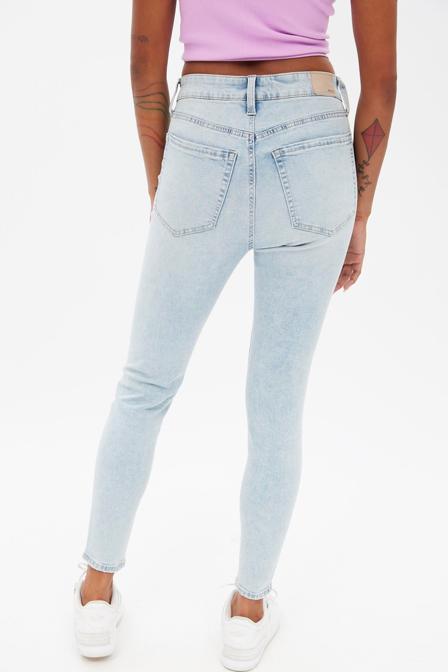 Aux Femmes Aéropostale | Jegging Aero Tres Extensible A Taille Haute Bleu Denim Clair