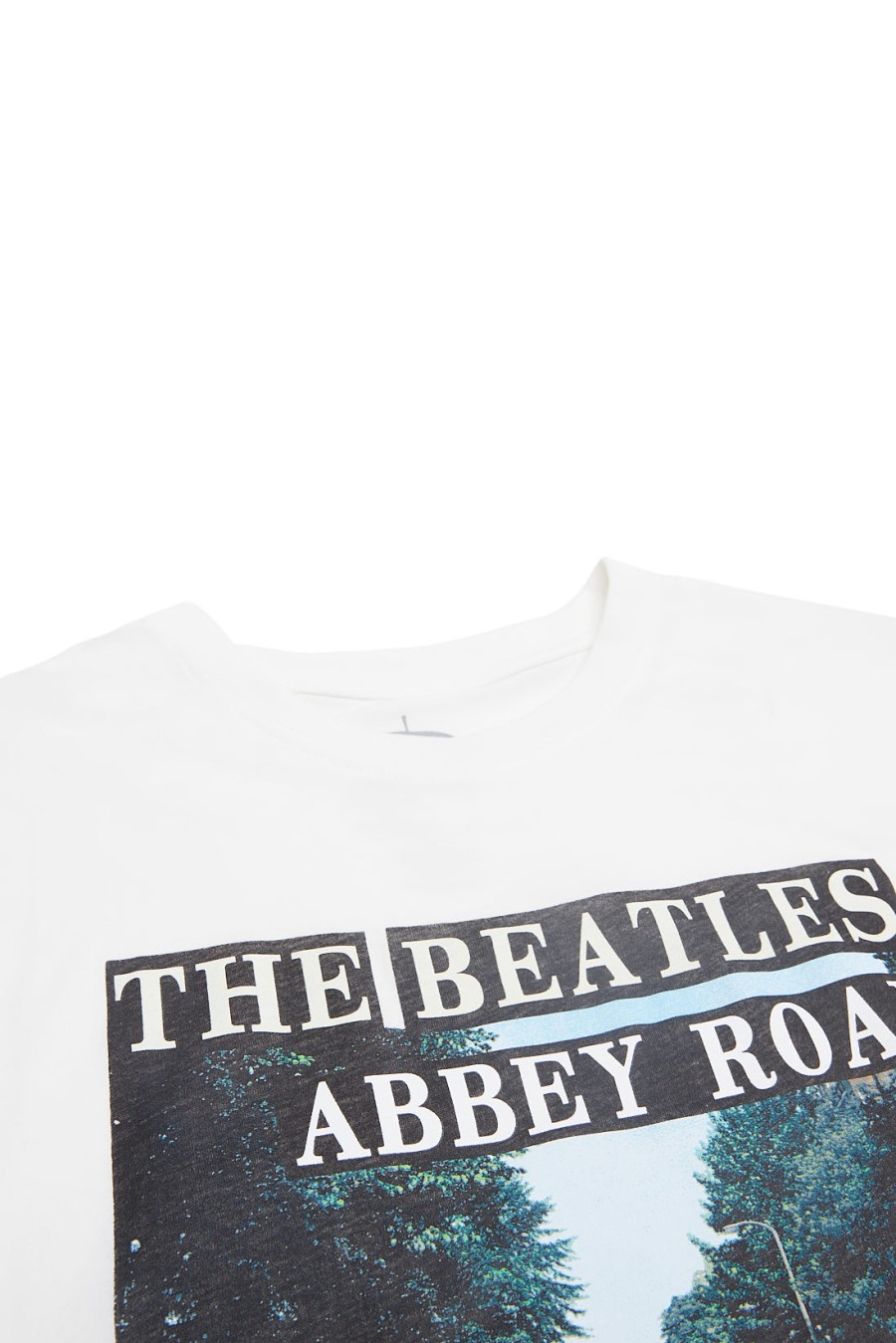 Aux Femmes Aéropostale T-Shirts Graphiques | T-Shirt Decontracte Graphique Abbey Road Des Beatles Creme