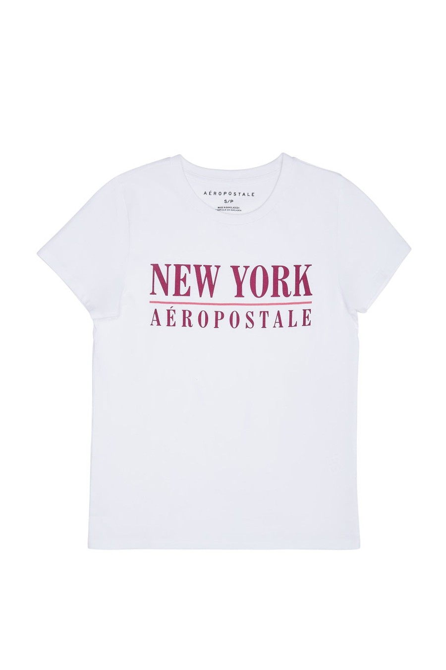 Aux Femmes Aéropostale Aeropostale | T-Shirt Classique Graphique Aeropostale Nyc Blanc