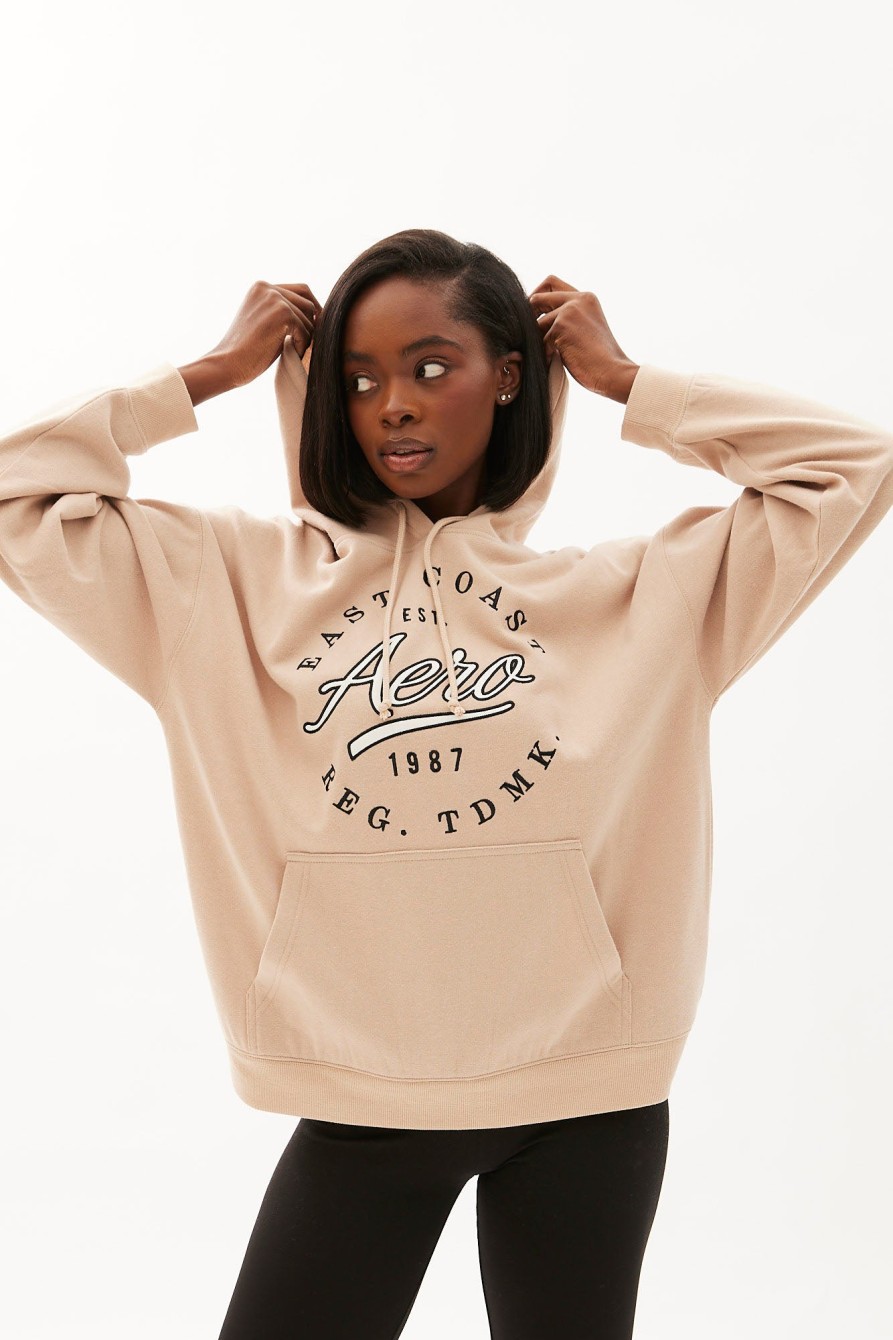 Aux Femmes Aéropostale Sweats A Capuche + Sweat-Shirts | Aero Graphic Boyfriend Sweat A Capuche Epais