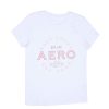 Aux Femmes Aéropostale T-Shirts Graphiques | T-Shirt Classique Graphique Aero 1987 Blanc