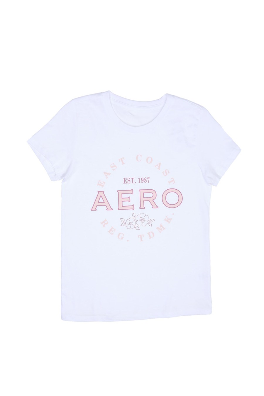 Aux Femmes Aéropostale T-Shirts Graphiques | T-Shirt Classique Graphique Aero 1987 Blanc