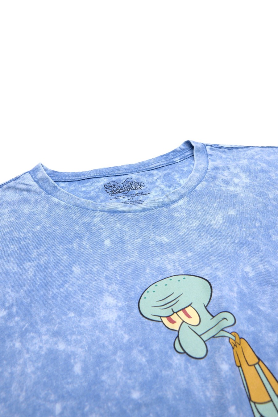 Pour Des Hommes Aéropostale T-Shirts Graphiques | T-Shirt Delave A L'Acide Graphique Squidward Un Jean Bleu