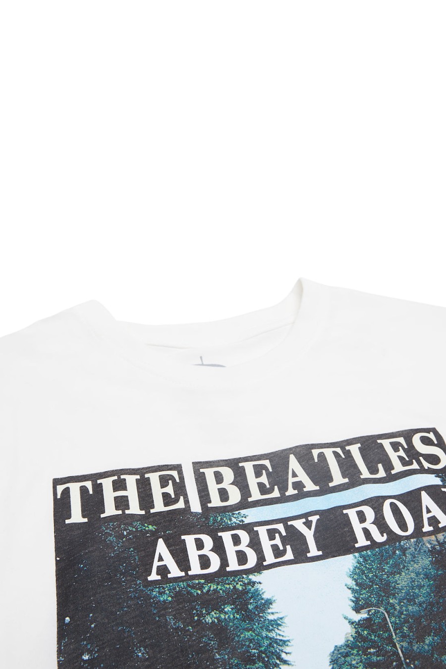 Aux Femmes Aéropostale Musique | T-Shirt Decontracte Graphique Abbey Road Des Beatles Creme