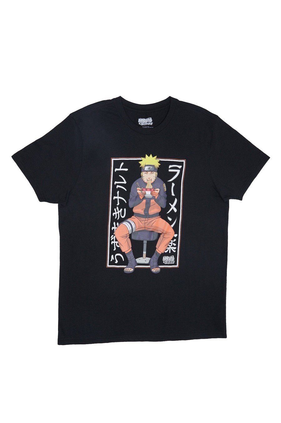 Pour Des Hommes Aéropostale Culture Pop | T-Shirt Graphique Naruto Ramen Noodles Noir