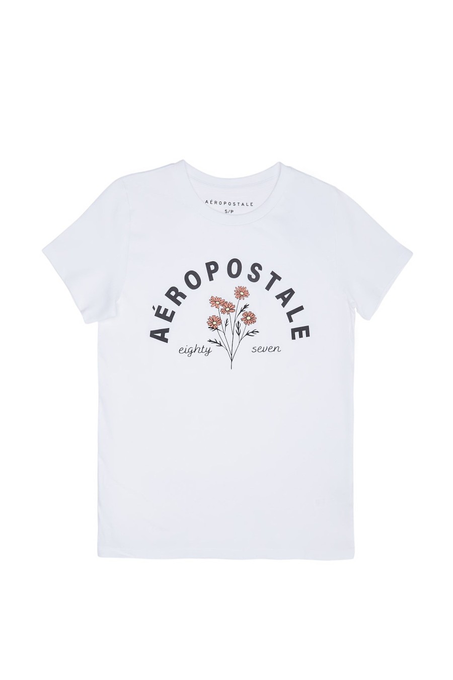 Aux Femmes Aéropostale Aeropostale | Aeropostale Bouquet Graphic T-Shirt Classique Blanc