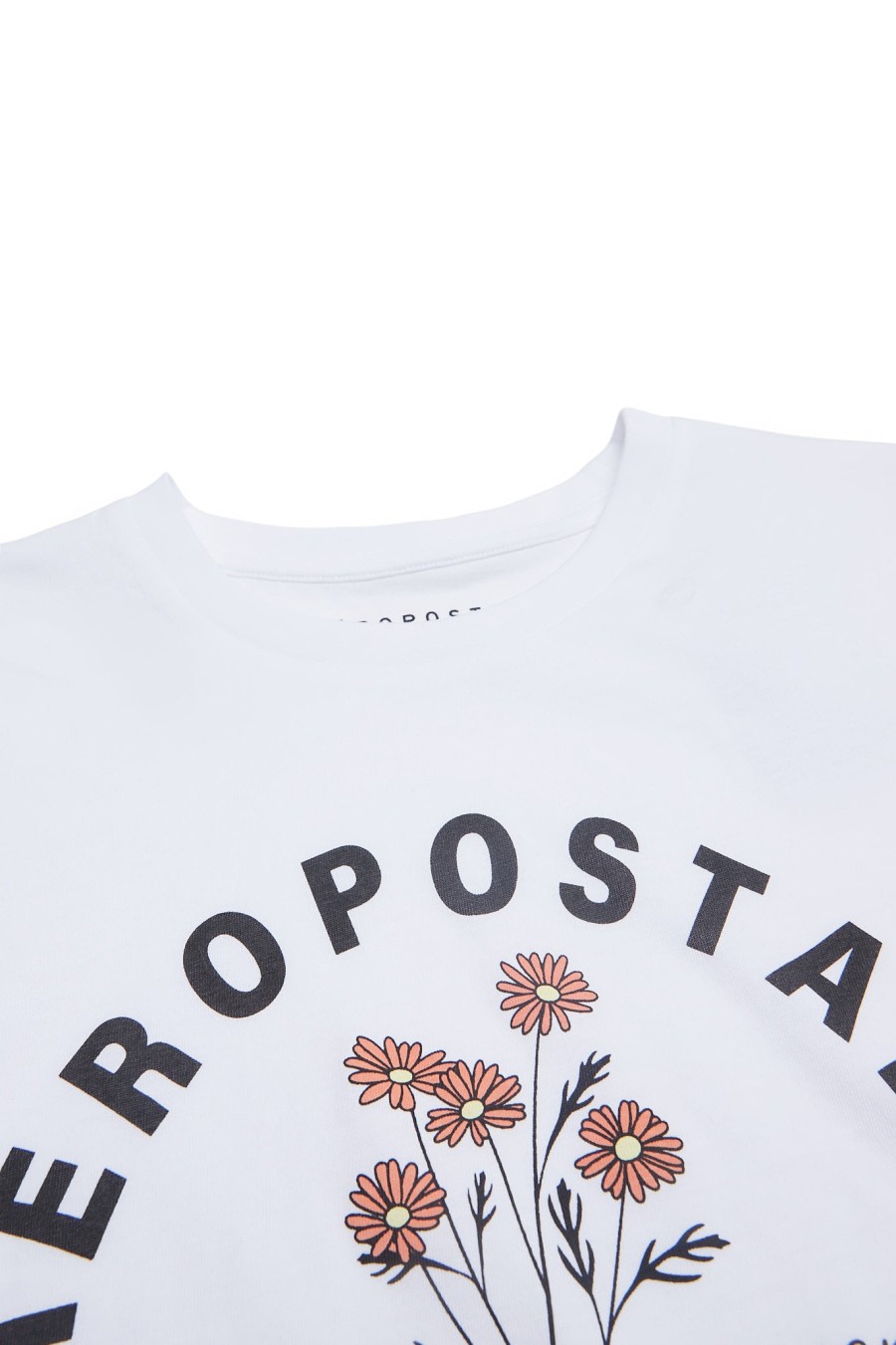 Aux Femmes Aéropostale Aeropostale | Aeropostale Bouquet Graphic T-Shirt Classique Blanc