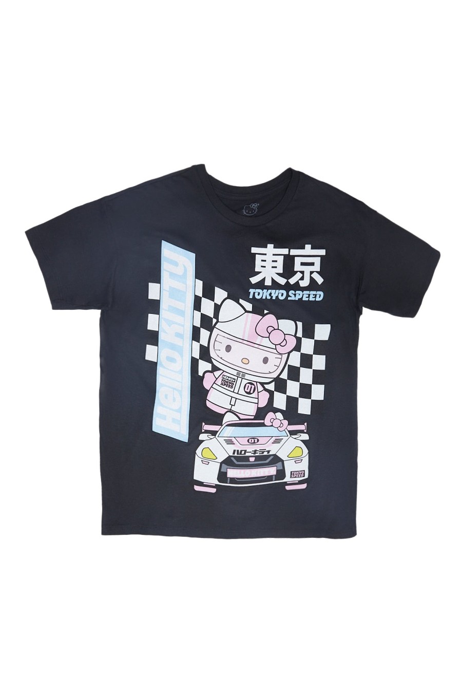 Aux Femmes Aéropostale T-Shirts Graphiques | T-Shirt Decontracte A Imprime Hello Kitty Tokyo Speed Race Noir