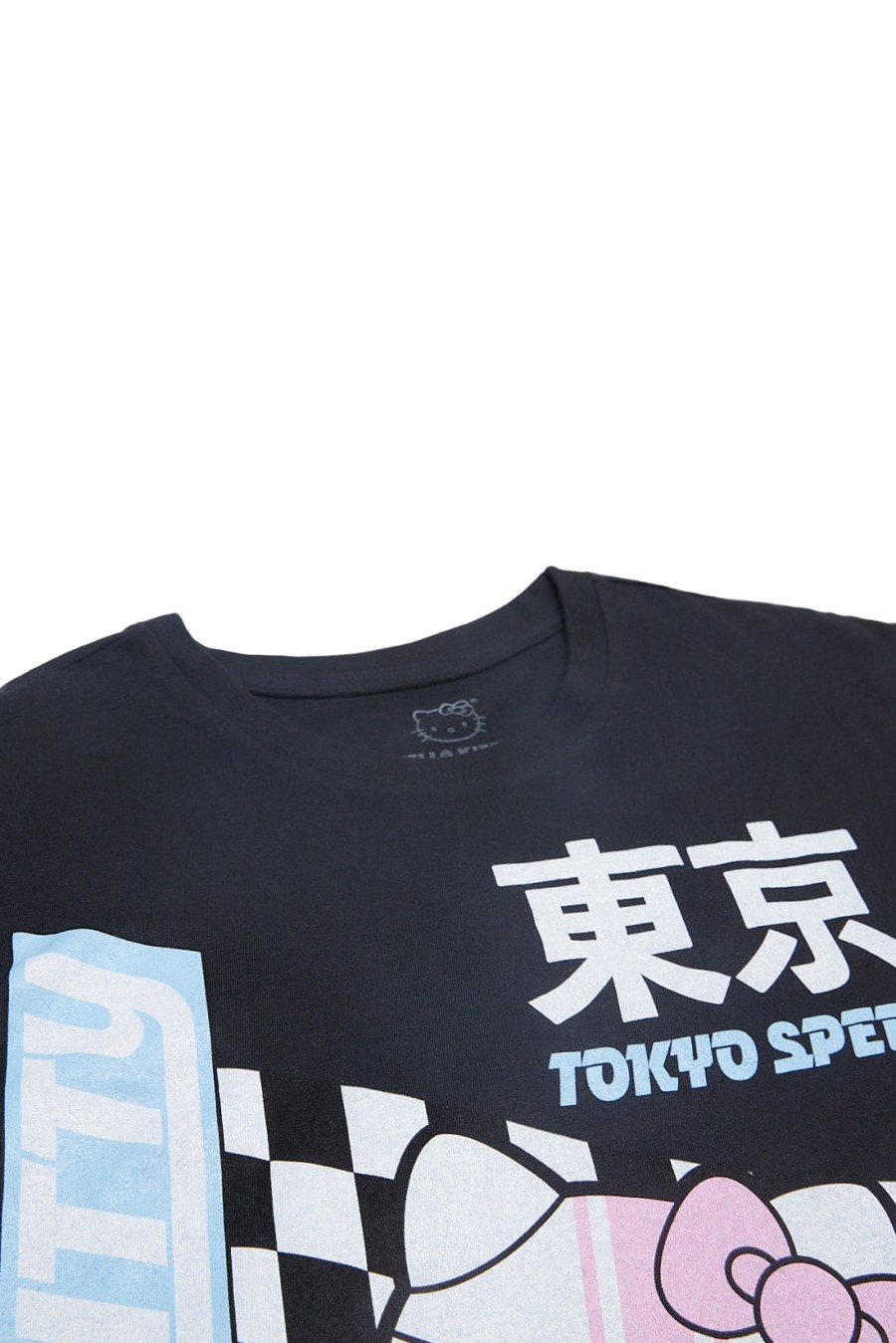 Aux Femmes Aéropostale T-Shirts Graphiques | T-Shirt Decontracte A Imprime Hello Kitty Tokyo Speed Race Noir