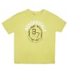 Aux Femmes Aéropostale T-Shirts Graphiques | Aeropostale Est 87 Leaf Wreath Graphic Boyfriend Tee Vert Fonce