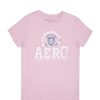 Aux Femmes Aéropostale T-Shirts Graphiques | T-Shirt Classique Graphique Aeropostale Crest Rose