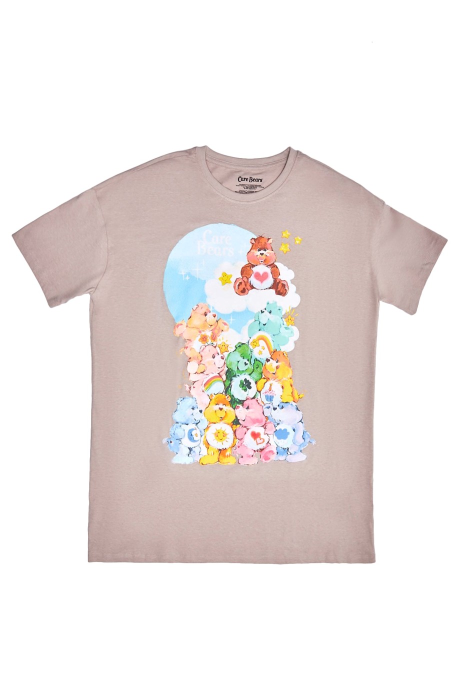 Aux Femmes Aéropostale T-Shirts Graphiques | T-Shirt Decontracte A Motif Graphique Care Bears Cloud Sable